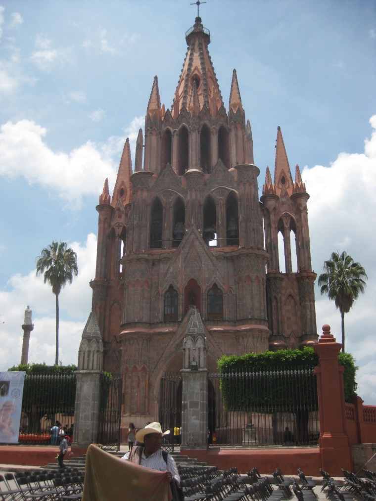 facade of cathedral in San Miguel de Allende